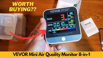 VEVOR Mini Air Quality Monitor 8 in 1, Professional Particle Counter | Worth Buying?