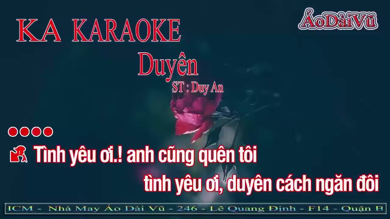 Duyên ll Karaoke ll Tone Nữ Thấp ll F# Minor
