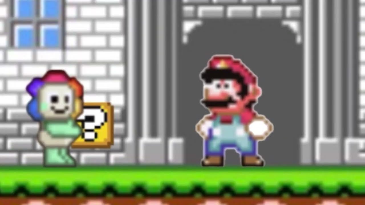 Mario encounters Dandy (aka The Box Demon) - Super Mario & Dandy’s World Sprite animation