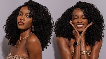 Type 4A Curly Hair Sew-In with MINIMAL Leave Out | Flip Over Method