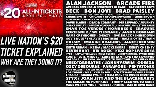 Live Nation's $20 All In Ticket Explained!