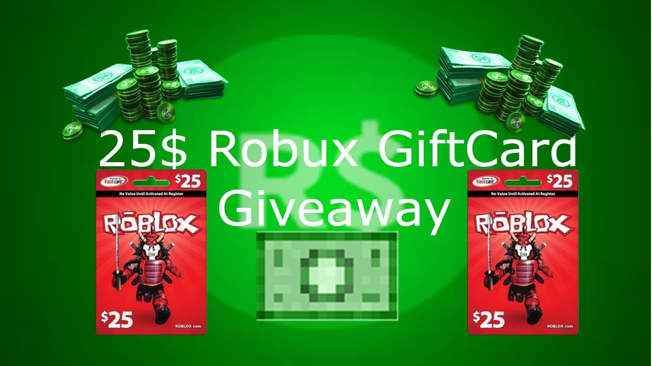 25 Robux Gift Card Giveaway - batu robux