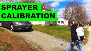 How to calibrate a backpack sprayer
