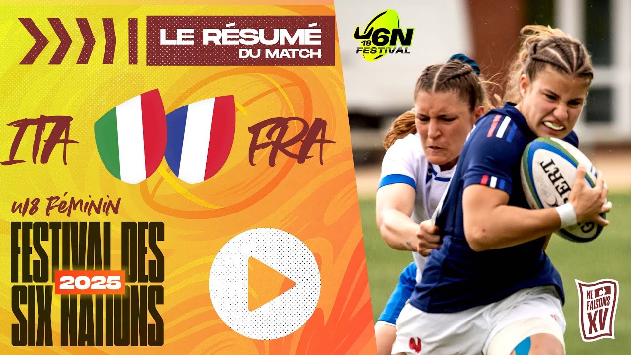 Festival des Six Nations féminin 2025 : Le résumé de France – Italie