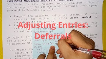 Basic Accounting | Accounting Cycle - Step 5. Adjusting Entries - Deferrals (Part 1)
