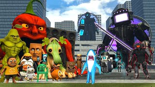 SKIBIDI TOILET BRIGADE VS TITAN BRIGADE CAMERAMANS VS STAR BRIGADE BRAINROT IN THE CITY! EPIC