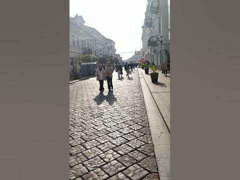Гродно, улица Советская, центр. 15 октября. Погода супер! - YouTube