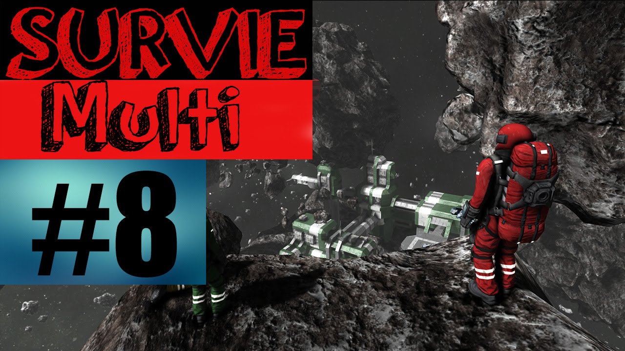 Space Engineers - Survie en Multi - Episode 8 - Un petit nouveau ...