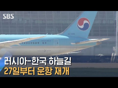 러시아-한국 하늘길 다시 열린다…27일부터 운항 / SBS