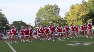 GHS Varsity Cheerleaders at half time, Sept. 26, 2015