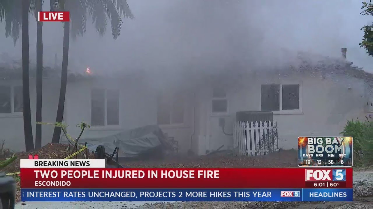 2 People Injured In North County House Fire - YouTube