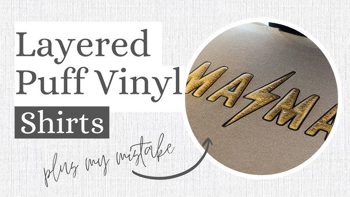 How to get great puff vinyl results with a Cricut EasyPress 