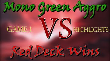 Mono Green Aggro vs Red Deck Wins [G1] - Highlights (Ixalan Standard)