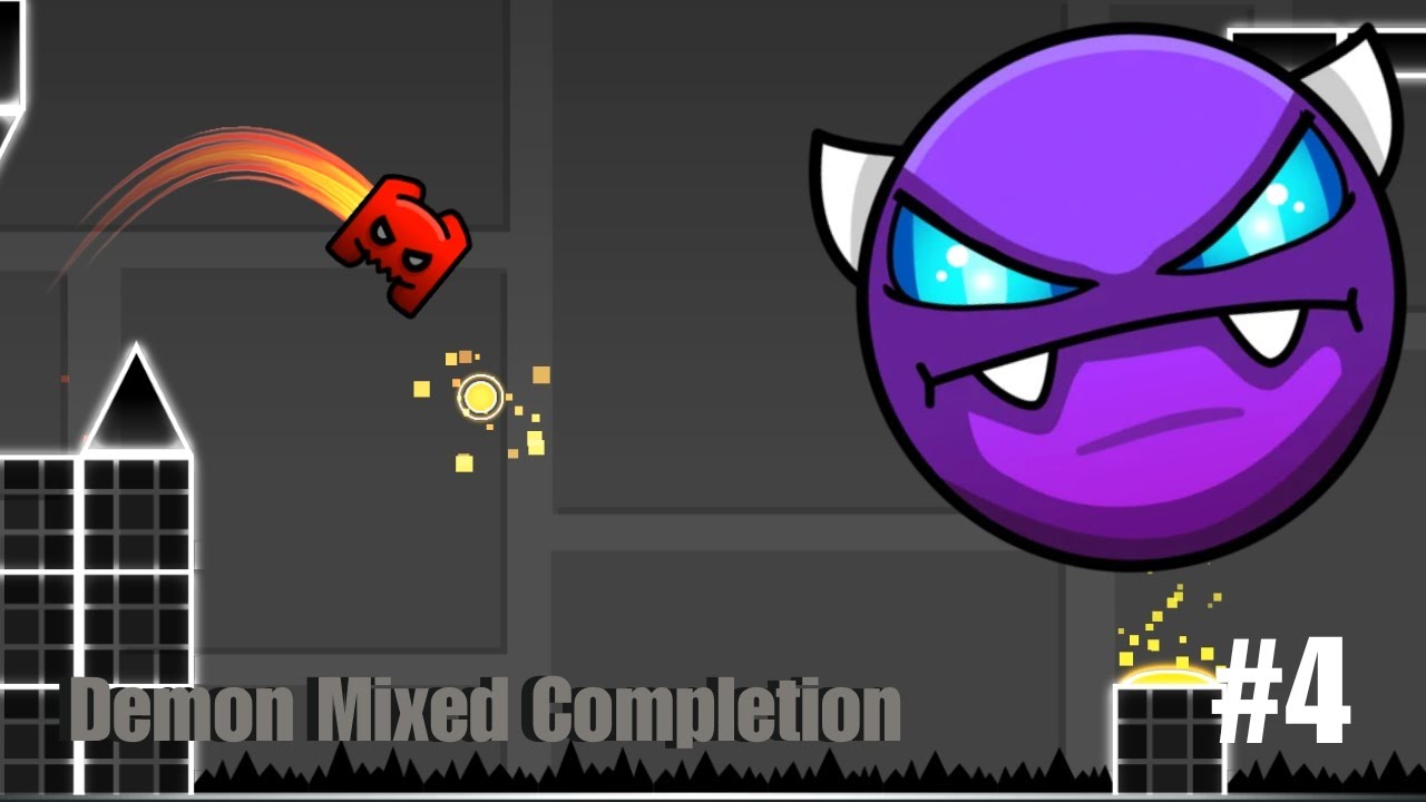 Geometry Dash - "Demon Mixed" 100% Complete // Easy Demon - YouTube