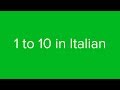 Count From 1 To 10 In Italian