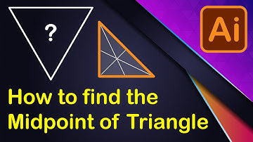 How to Find The Midpoint of Triangle in Adobe Illustrator CC | Common 3 Ways | Tutorial | Antoneers