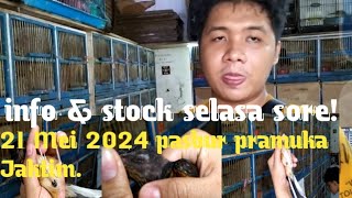 info & stock selasa sore! 21 mei 2024 pasbur pramuka Jaktim..