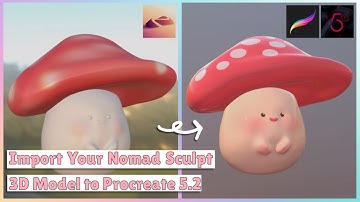 How To Import Nomad Sculpt 3D Model To Procreate 5.2 For 3D Painting