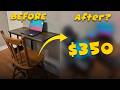 Broke Student Desk Setup — Under $350 from Scratch