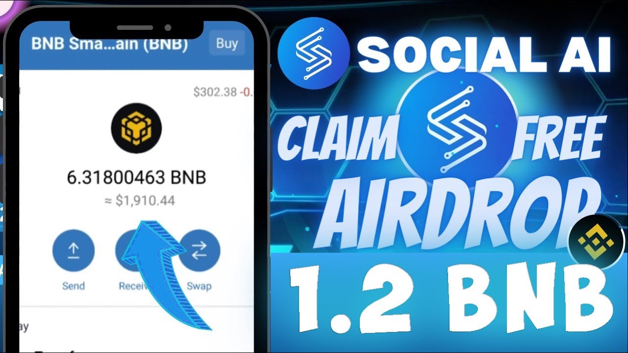 claim-free-airdrop-social-ai-1-2-bnb-on-trust-wallet-youtube