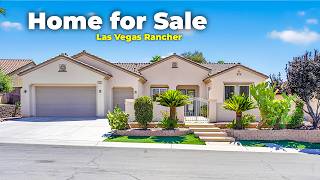 Las Vegas Ranch Style Home for Sale | No Rear Neighbors | Golf Cart Garage | 3 Beds Plus Den