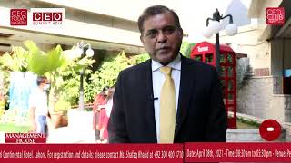 Shout Out Of Mr. Nadir H. Khan Ceo, Maxitech Pharma For Ceo Summit Asia - 08.04.2021 At Pc Lahore