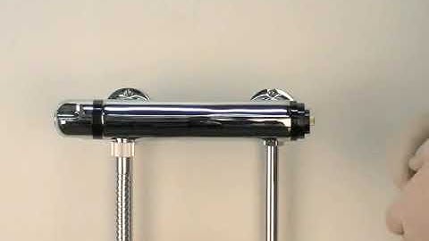 Bar shower valve calibration instructions