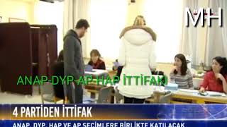 4 Parti̇den İtti̇fak Açiklamasi