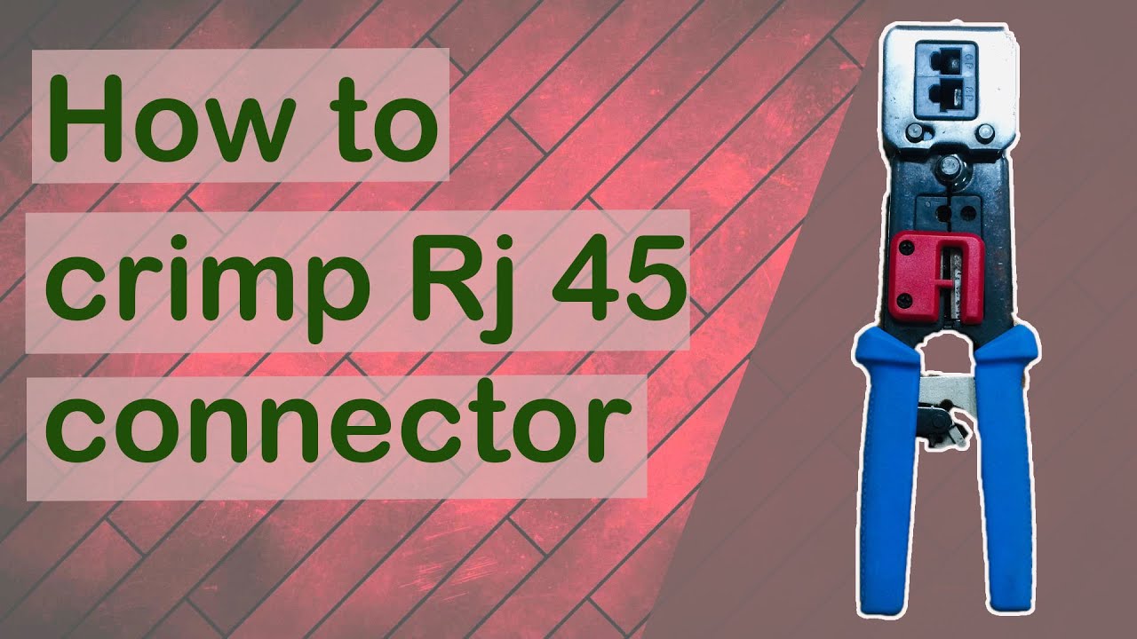 Crimp Rj45 Instructions How to crimp RJ-45 connector - YouTube