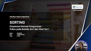 Stuktur Data & Algoritma: Sorting dengan metode Bubble Sort dan Shell Sort
