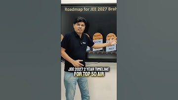 JEE 2027 : 2 Year Timeline to get 50 AIR 😎| IIT Motivation 🔥 #shorts #esaral #iit #jee #jee2027