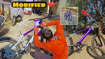 Cycle Modified Wrap 🥰|  finally Apni Cycle Ko Modified Kar Diya | The gabbar Vlogs
