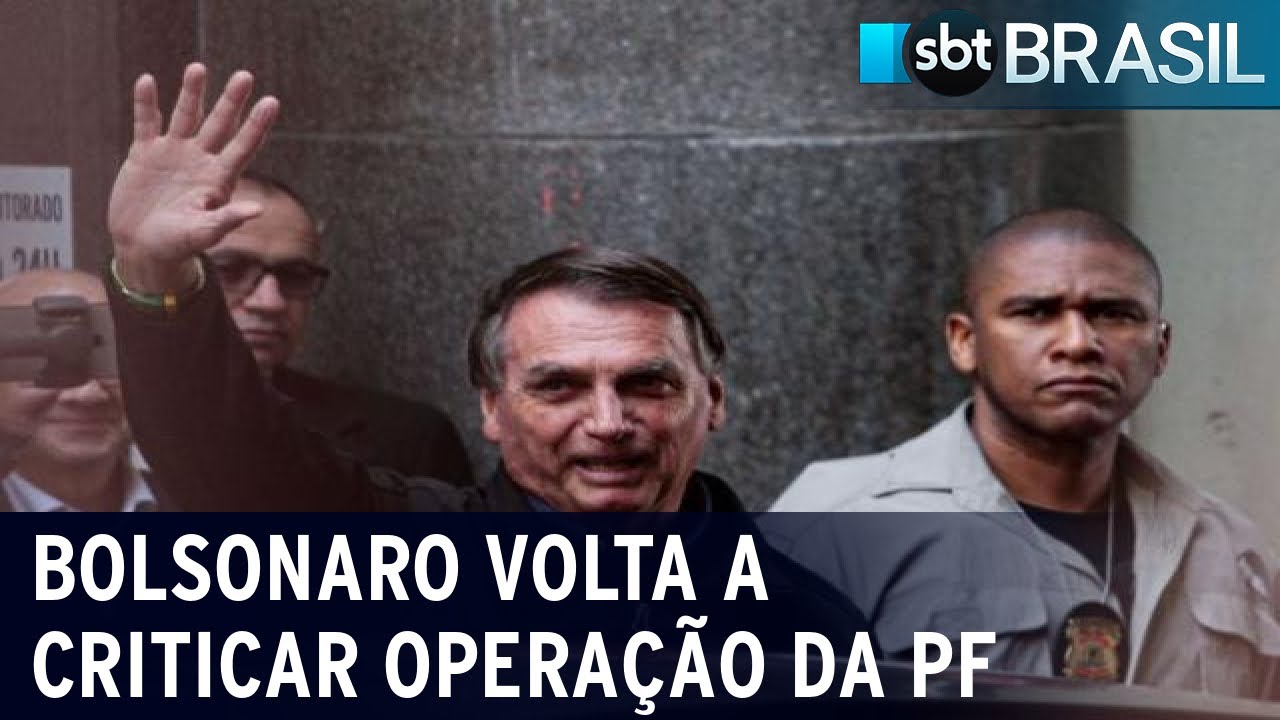 Em São Paulo, Jair Bolsonaro volta a criticar operação da PF | SBT Brasil (26/08/22)