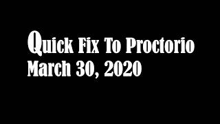 (OLD) Quick Fix for Proctorio...and other common issues...create new account if you get locked out