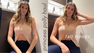 $600 fall/winter try-on haul with princess polly