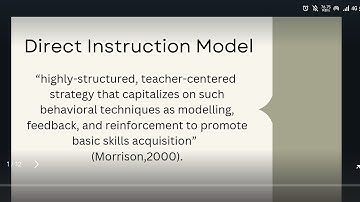 DIRECT INSTRUCTION MODEL