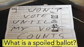 What is a spoiled ballot paper?