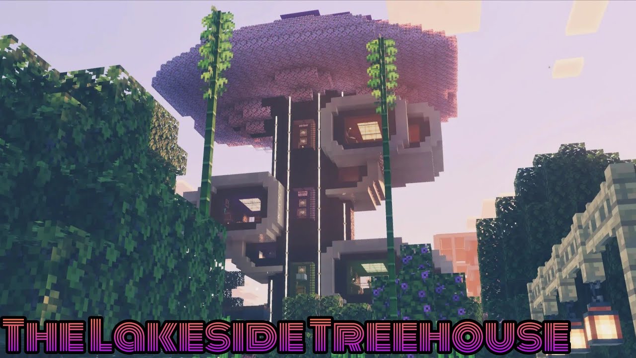 Minecraft City - The Lakeside Treehouse Tour