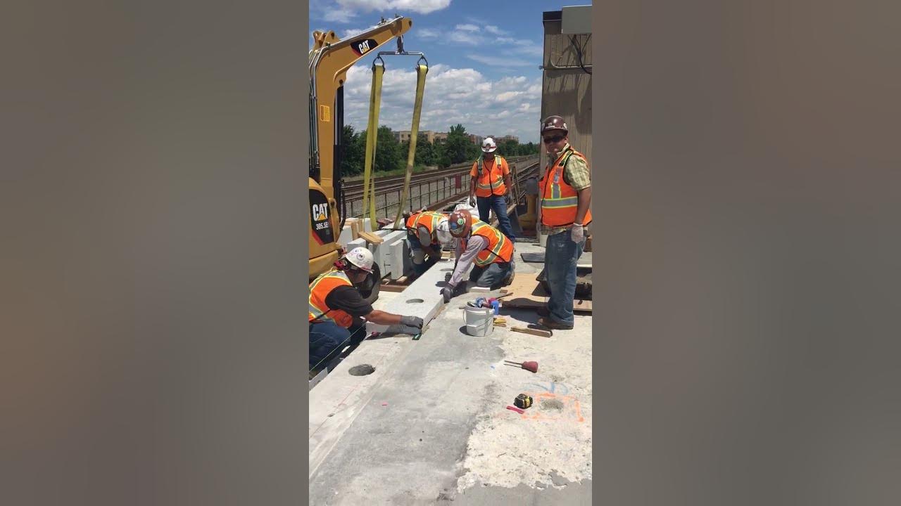 Platform Improvement Project Braddock Rd Station Granite Edge Work