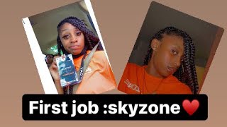 First week working at skyzone