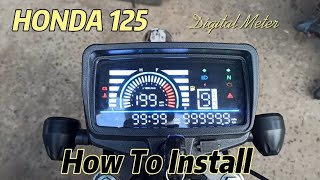 Honda 125 Digital Meter Installation Full Video