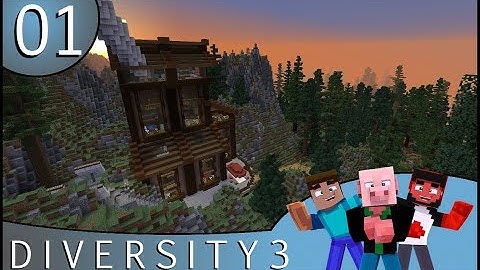 Diversity 3 - Ep1 - Minecraft 1.12 Adventure Map with Ikeeluuuuuu & kemit