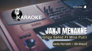Janji Menakne - Gilga Sahid Ft Mira Putri   LIRIK (KOPLO VERSION) - HQ Audio | KARAOKE