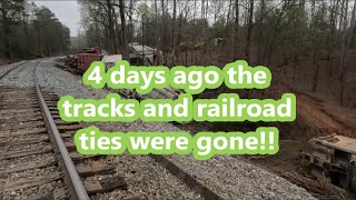 Four Days After the Crash!! Massive Train Derailment in Iron City Calhoun County Alabama