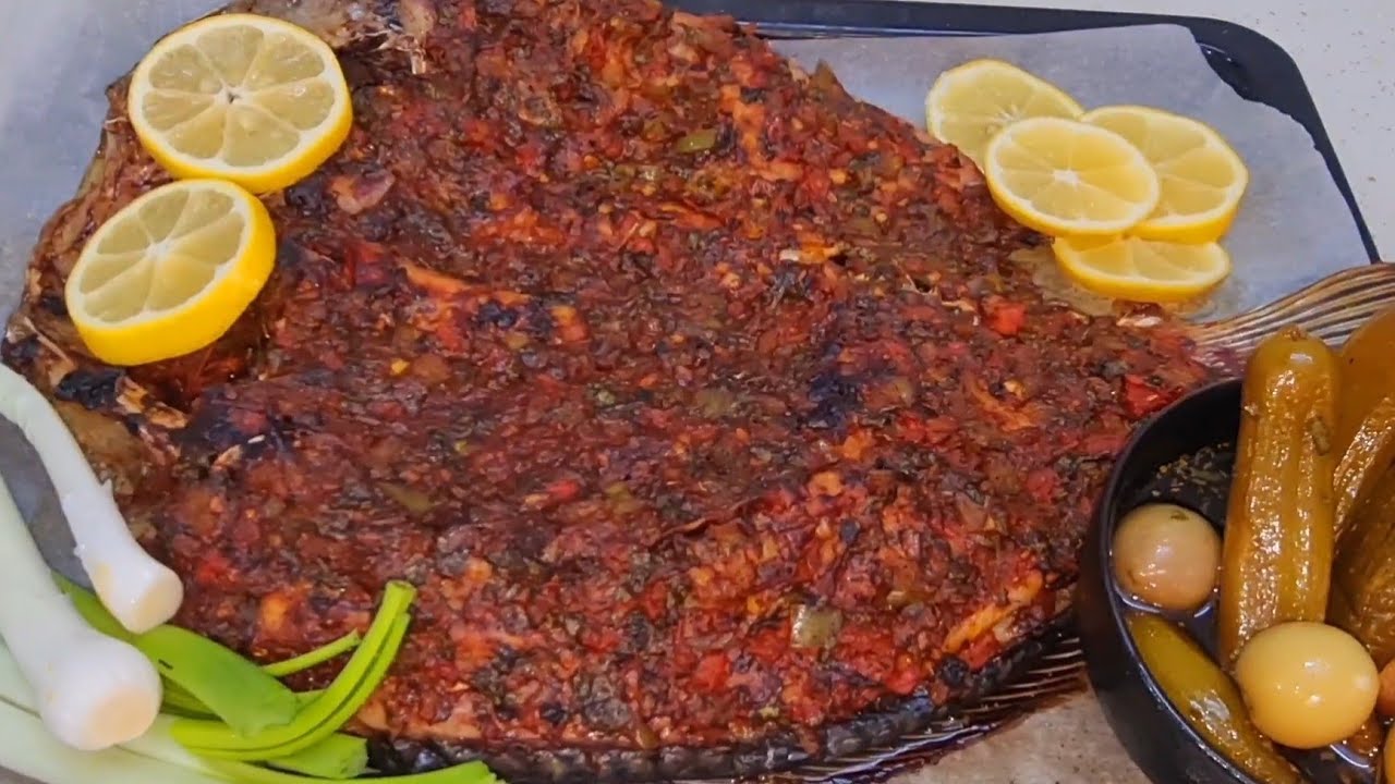 سمك مشوي بأطيب حشوة على الطريقة البصراويه