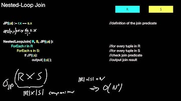 14.410 Applications of Join Algorithms, Nested-Loop Join, Index Nested-Loop Join