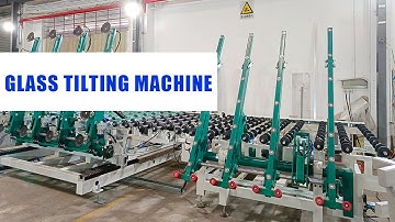 Glass tilting machine/ glass loading and unloading table