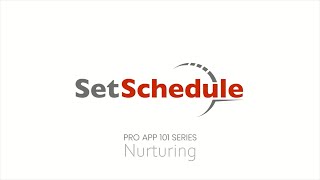 Nurturing - Pro 101 Quick Guides