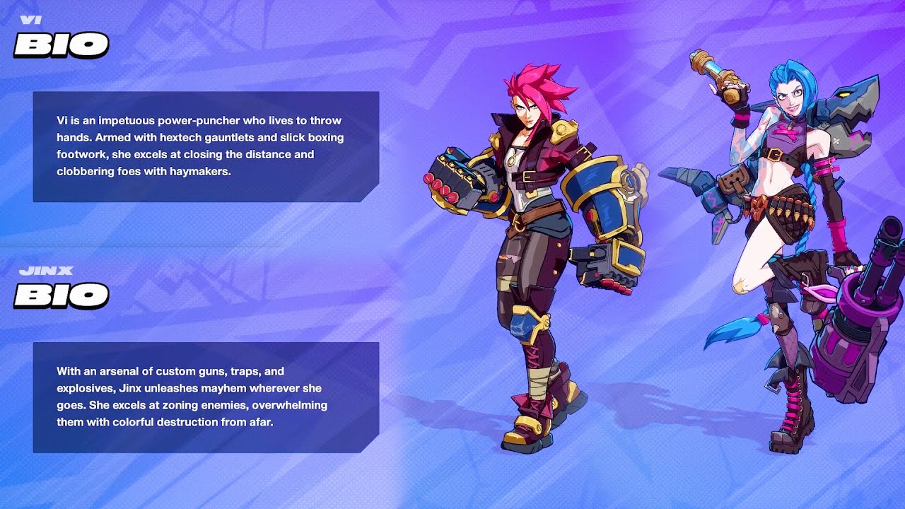 Lol Bio 2XKO - All LOL Champions Bios (Encyclopedia) - YouTube