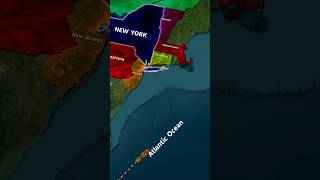 New York Area and Population with map animation#shorts #geography #voiceofworld